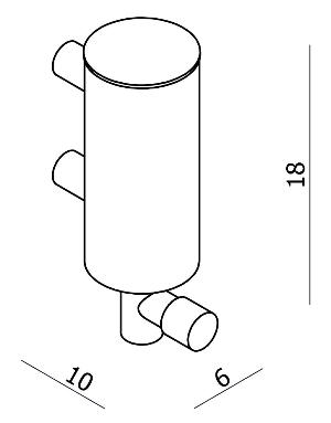 Sapho HP szappanadagoló, 0,25l, króm (70269)