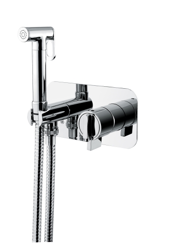 Bugnatese Kobuk Termostatico 2267CR Termosztátos Fali bidet csaptelep zuhanyszettel CR / KRÓM