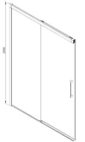 Sapho FONDURA 110 cm-es lassú záródású zuhanyajtó (GF5011)