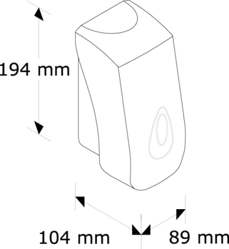 MERIDA MODULAR Folyékonyszappan adagoló - mini (MODUmini)