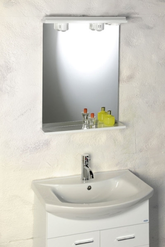 Aqualine Tükör világítással 50x75x18 cm (57054)