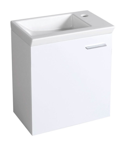 Aqualine fürdőszobaszekrény Zoran mosdóval balos (51046L + 4045)