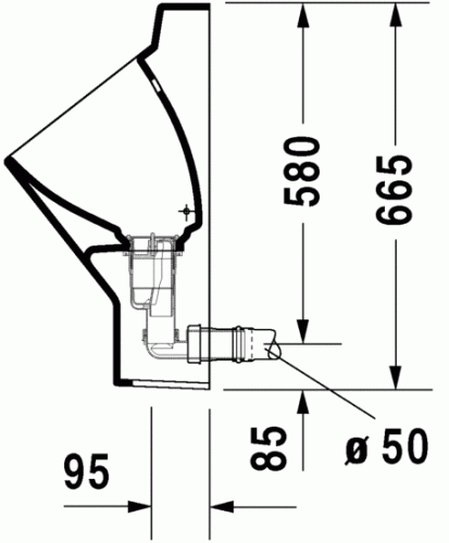 Duravit Architec Piszoár 081836 00 00