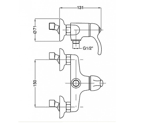 Bugnatese Lem 1938BT Zuhanycsaptelep test BT / TUSKAN BRONZ