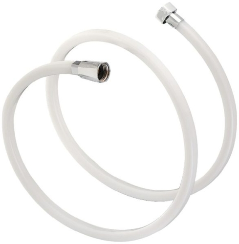 Sapho SUPERFLEX zuhanycső, 150cm, szögletes, fehér/króm (1208-15)
