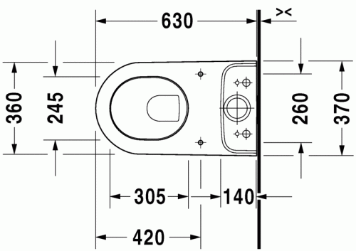 Duravit Darling New monoblokkos wc 2138090000 (tartály nélkül)