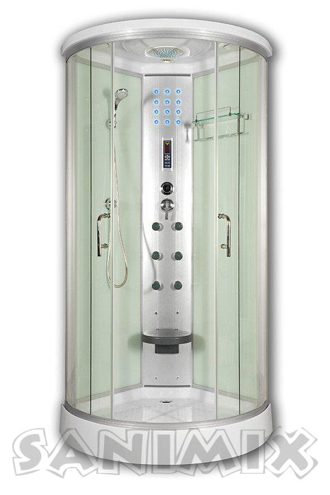 Sanimix Elektronikás hidromasszázs zuhanykabin 90x90 cm 22.8021-1/2