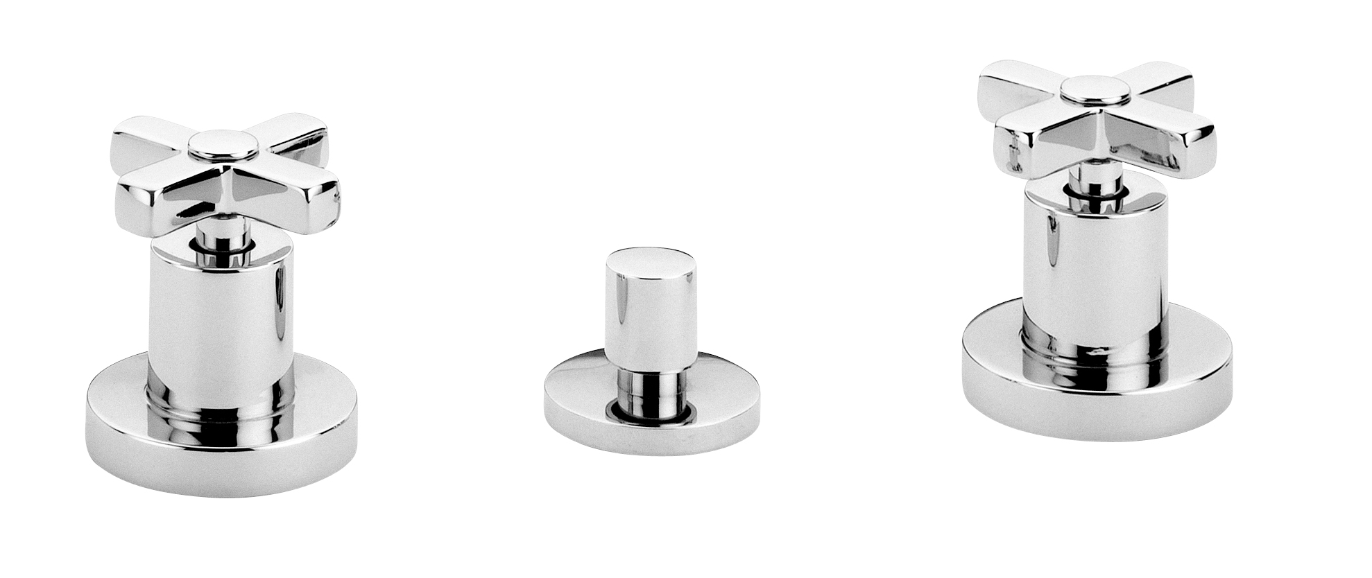 Bugnatese Naxos 7622CR Álló 3 üléses bidet csaptelep kifolyó nélkül CR / KRÓM