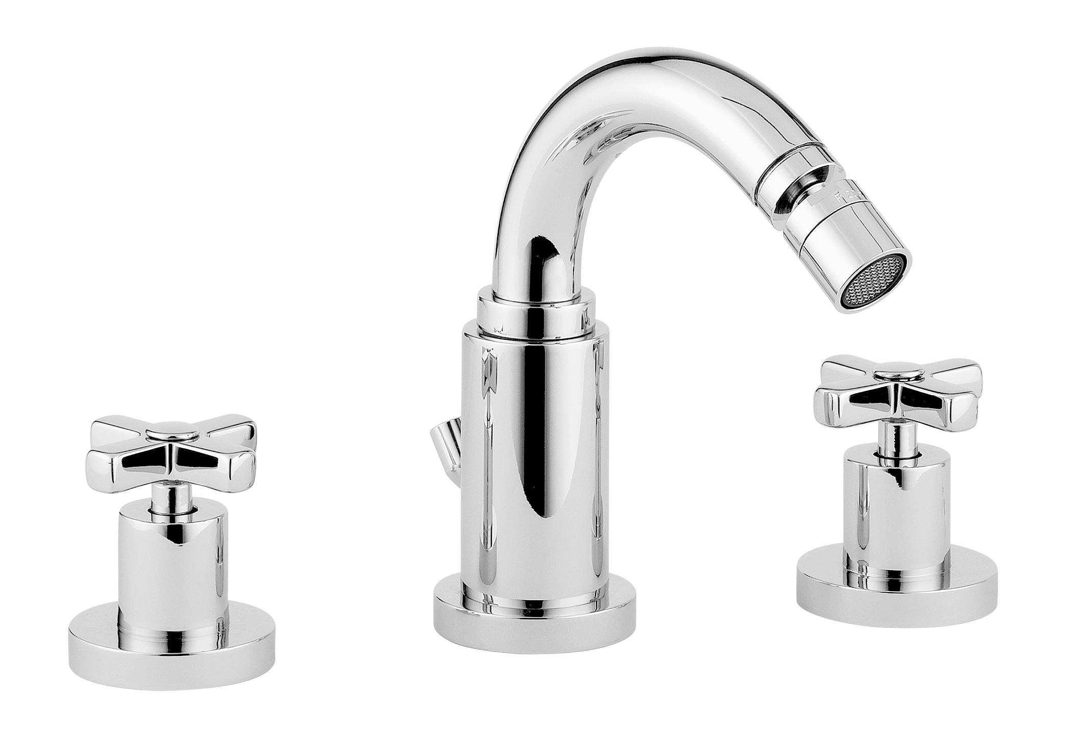 Bugnatese Naxos 7625CR Álló 3 üléses bidet csaptelep kifolyóval CR / KRÓM