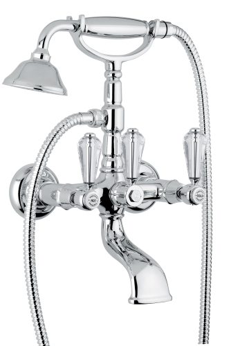Bugnatese Revival 400KCR Kádcsaptelep gégecsővel és zuhanyfejjel swarovski foganytúvalCR / KRÓM