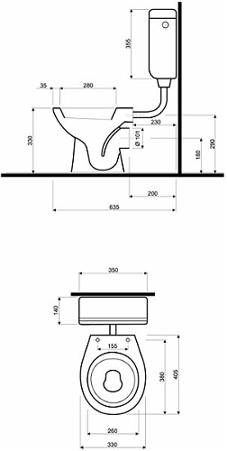 Kolo Nova Pro Junior (gyerek) WC alsó rész  (63005000)