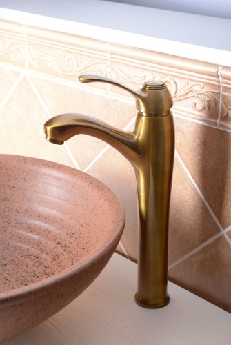 Sapho SPRING bronz magasított mosdó csaptelep lefolyó nélkül (77086) (új cikkszám: 77096)