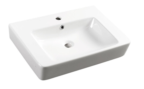 Aqualine MODIS 55x45 cm mosdó, pultra ültethető vagy falra szerelhető (FS9A1)