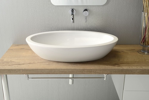 Sapho ISVEA SISTEMA 75x42cm pultra szerelhető kerámiamosdó, fehér 10AR65075