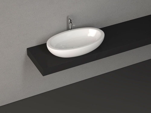 Sapho ISVEA SISTEMA 75x42cm pultra szerelhető kerámiamosdó, fehér 10AR65075