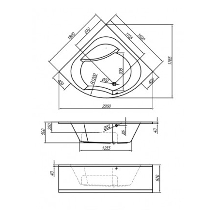 Kolpa-San Swan 160/O Előlapos sarokkád 992350