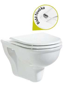 Creavit SELIN - WC + BIDÉ 2in1 - SL320 falra szerelhető WC bidével