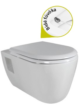 Creavit TEKKO - WC + BIDÉ 2in1 - TP328 falra szerelhető WC bidével