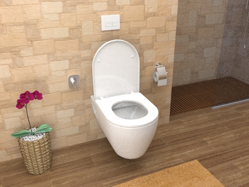 Creavit TEKKO - WC + BIDÉ 2in1 - TP328 falra szerelhető WC bidével