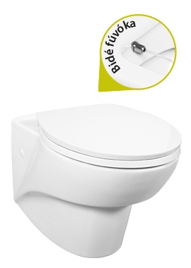 Creavit JAWS - WC + BIDÉ 2in1 - JW320 falra szerelhető WC bidével