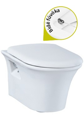 Creavit MOON - WC + BIDÉ 2in1 - MO320 falra szerelhető WC bidével