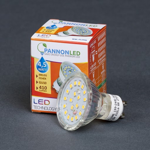 Pannonled GU10 SPOT 4,5Watt SMDLED WW 410 Lm (melegfehér) (1046)