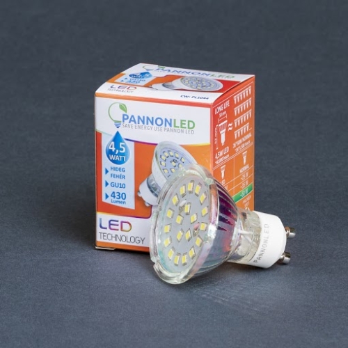 Pannonled GU10 SPOT 4,5Watt SMDLED CW 430 Lm (hidegfehér) (1044)