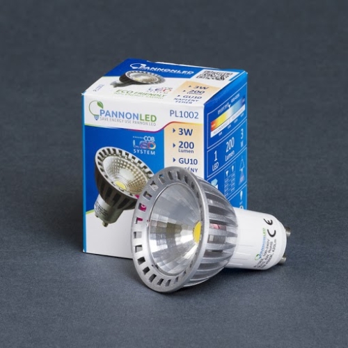 Pannonled GU10 SPOT 3Watt COBLED DW 240 Lm (napfényfehér) (1002)