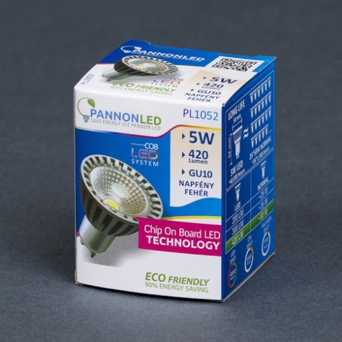 Pannonled GU10 SPOT 5Watt COBLED DW 420 Lm (napfényfehér) (1052)