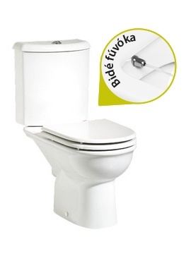 Creavit SELIN - WC + BIDÉ 2in1 - SL3641 kombi WC+BIDÉ - hátsó kifolyású