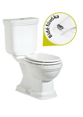 Creavit KLASIK - WC + BIDÉ 2in1 - KL3141 kombi WC+BIDÉ - hátsó kifolyású