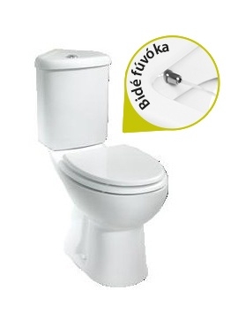 Creavit SEDEF - WC + BIDÉ 2in1 - SD3044 sarok kialakítású WC+BIDÉ alsó kifolyású