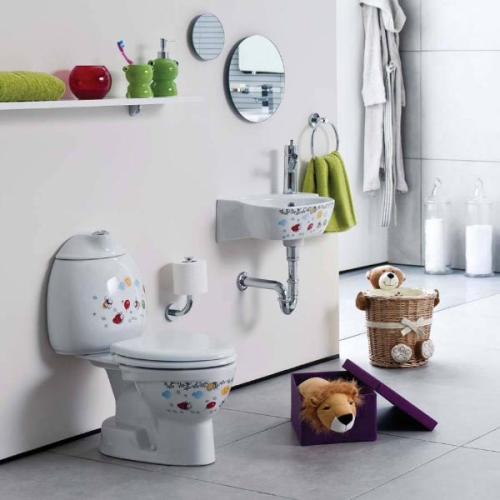 Creavit CHILD - WC + BIDÉ 2in1 - CK3040 kombi WC+BIDÉ- alsó kifolyású