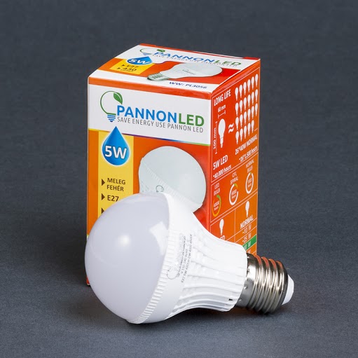 Pannonled E27 Gömb 5Watt ( Claccic - 270°) WW 430 Lm (melegfehér) (3056)