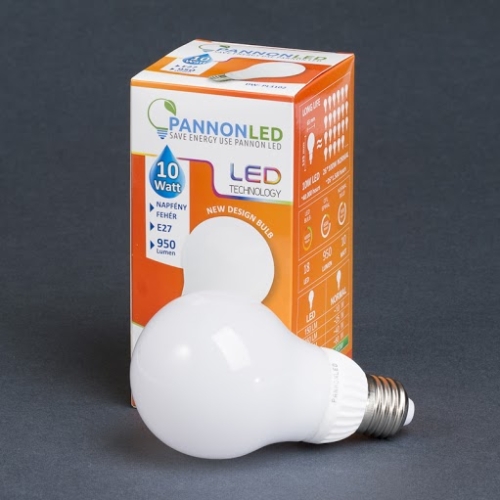 Pannonled E27 Gömb 10Watt ( Új Design - 300°) DW 950 Lm (napfényfehér) (3102)