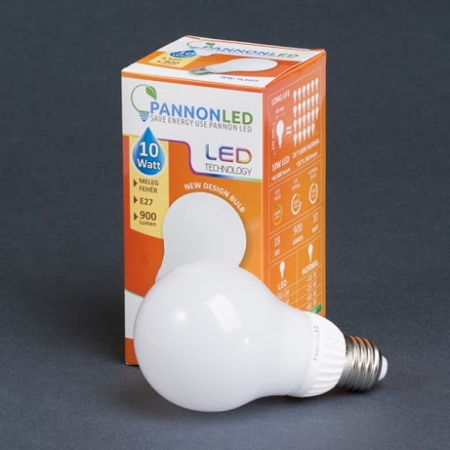 Pannonled E27 Gömb 10Watt (Új design- 300°) WW 900 Lm (melegfehér) (3103)