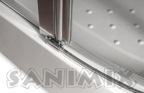 Sanimix Munchen 90x90x200 cm Negyedköríves zuhanykabin tálcával 22.150