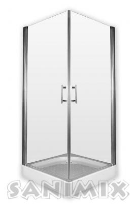 Sanimix Hamburg 90x90x200 cm Szögletes zuhanykabin tálcával 22.122