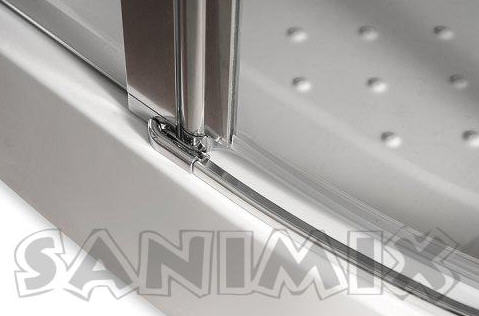 Sanimix Hamburg 90x90x200 cm Szögletes zuhanykabin tálcával 22.122