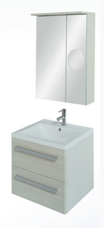 Tboss Modena 60 fürdőszobabútor komplett szett   (dió, #pipere tükörrel)