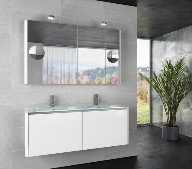 Tboss Soft Glass 130 fürdőszobabútor komplett szett