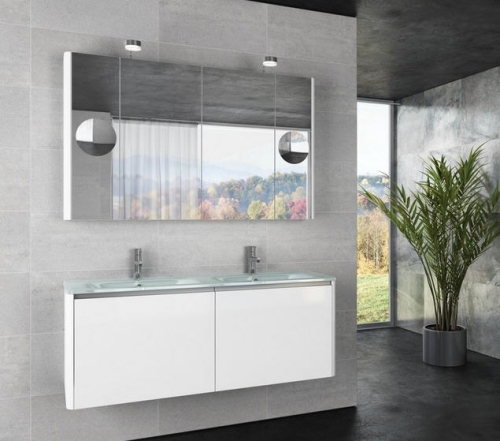 Tboss Soft Glass 130 fürdőszobabútor komplett szett