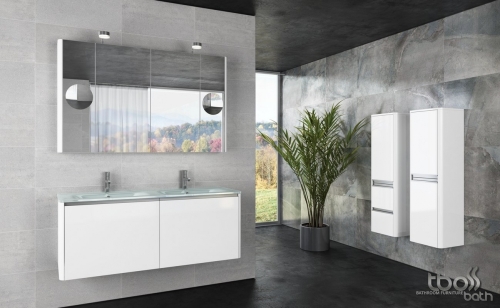 Tboss Soft Glass 130 fürdőszobabútor komplett szett