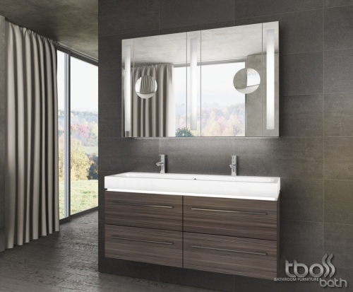 Tboss Icon 120 fürdőszobabútor komplett szett   (venge, #sima tükörrel)