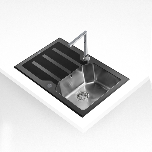 Teka iSink® Expression LUX 86 1B 1D balos üveg mosogató (12129005) *