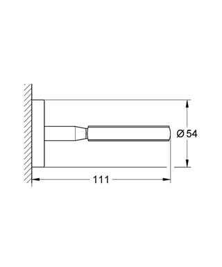 Grohe Bau Cosmopolitan fali tartó konzol 40585 000 (40585000)