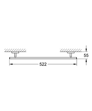 Grohe Bau Cosmopolitan törülközőrúd 520 mm 40459000