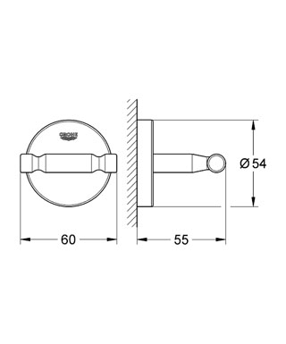 Grohe Bau Cosmopolitan akasztó 40461000 (K)