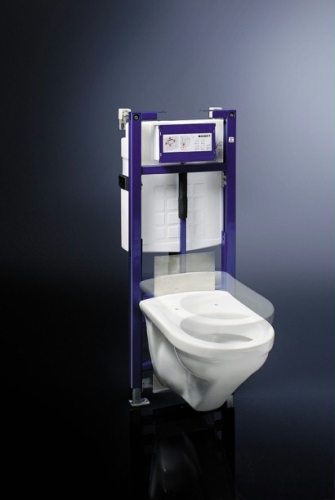Geberit Duofix WC szerelőelem fali WC részére, Sigma 12cm-es öblítőtartállyal, állítható csészemagassággal 111.396.00.5