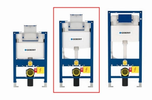 Geberit Duofix szerelőelem fali WC részére, Omega öblítőtartállyal, 98 cm magas, fentről/ elölről működtethető 111.030.00.1 (111030001)